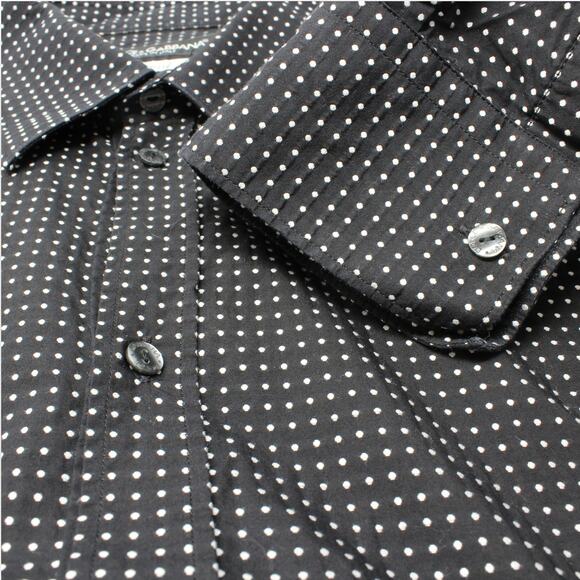 42/16.5 Dolce&Gabbana Black PolkaDot Jacquard Cotton DAVID Tailored Italy - Picture 7 of 16